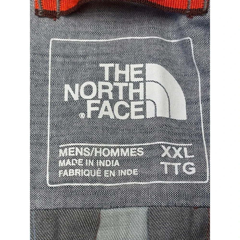The North Face Mens‎ Plaid Long Sleeve Button Up Shirt XXL Red Blue Grey Casual